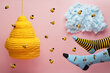 Kojinės Bee Bee by Many Mornings kaina ir informacija | Vyriškos kojinės | pigu.lt