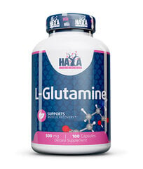 Пищевая добавка Haya Labs L-Glutamine 100 капсул., MP-887/17 цена и информация | Глютамин | pigu.lt