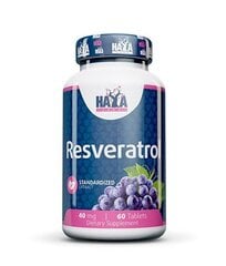 Пищевая добавка Haya Labs Resveratrol 60 таб. цена и информация | Витамины | pigu.lt
