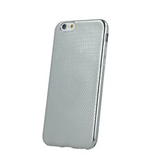 Чехол - крышка Mocco Carbon Premium Series Back Case Silicone для Samsung G920 Galaxy S6, Серебристый цена и информация | Чехлы для телефонов | pigu.lt