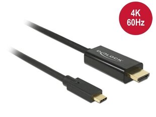 Delock 85291, USB-C/HDMI, 2 m kaina ir informacija | Kabeliai ir laidai | pigu.lt