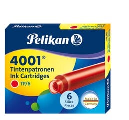 Капсулы Pelikan, красные, 6 шт. цена и информация | Письменные принадлежности | pigu.lt