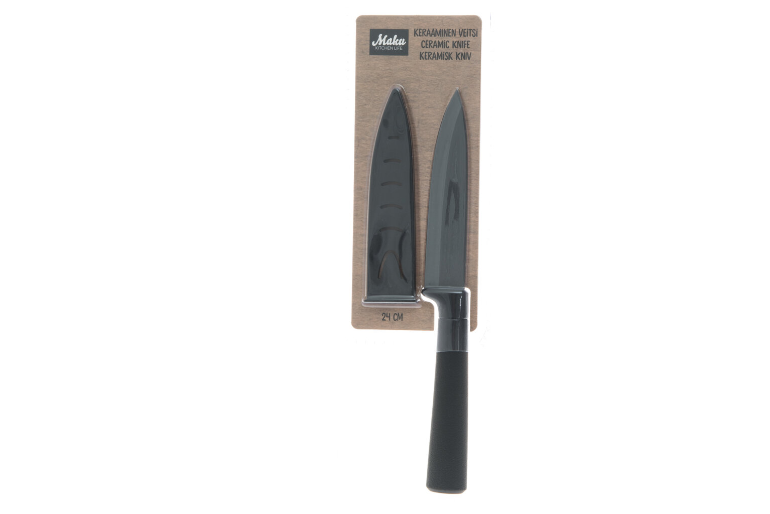 Maku keraminis peilis, 24 cm kaina ir informacija | Peiliai ir jų priedai | pigu.lt