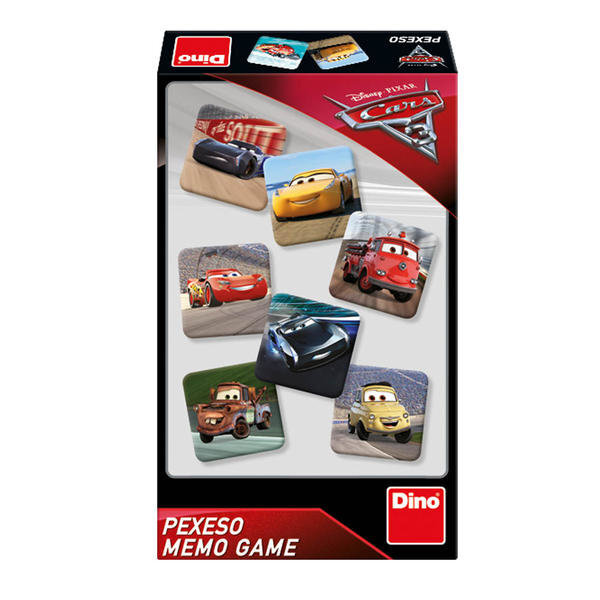 Kortų žaidimas DINO Memory Cars 3 (Žaibas Makvynas), 621930 цена и информация | Stalo žaidimai, galvosūkiai | pigu.lt