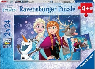 Пазл Ravensburger 2х24 шт Снежная Королева цена и информация | Ravensburger Товары для детей и младенцев | pigu.lt