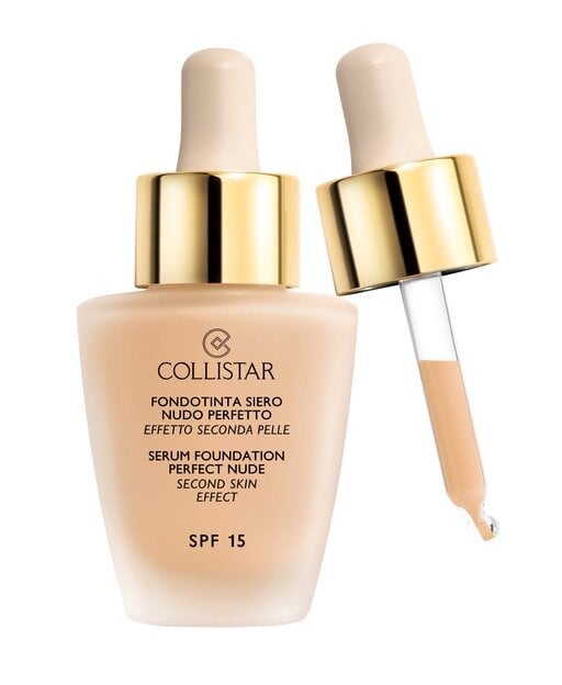 Skystas makiažo pagrindas Collistar Second Skin Effect SPF15 30 ml, 2 Beige kaina ir informacija | Makiažo pagrindai, pudros | pigu.lt