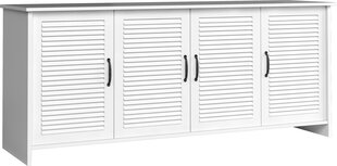 Шкафчик Orient, 4-дверный, белый цена и информация | Шкафчики в гостиную | pigu.lt