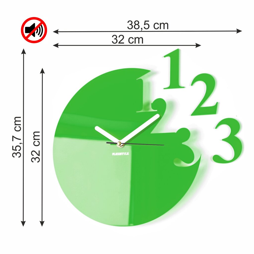 Sieninis laikrodis Ištrūkę skaičiai kaina ir informacija | Laikrodžiai | pigu.lt
