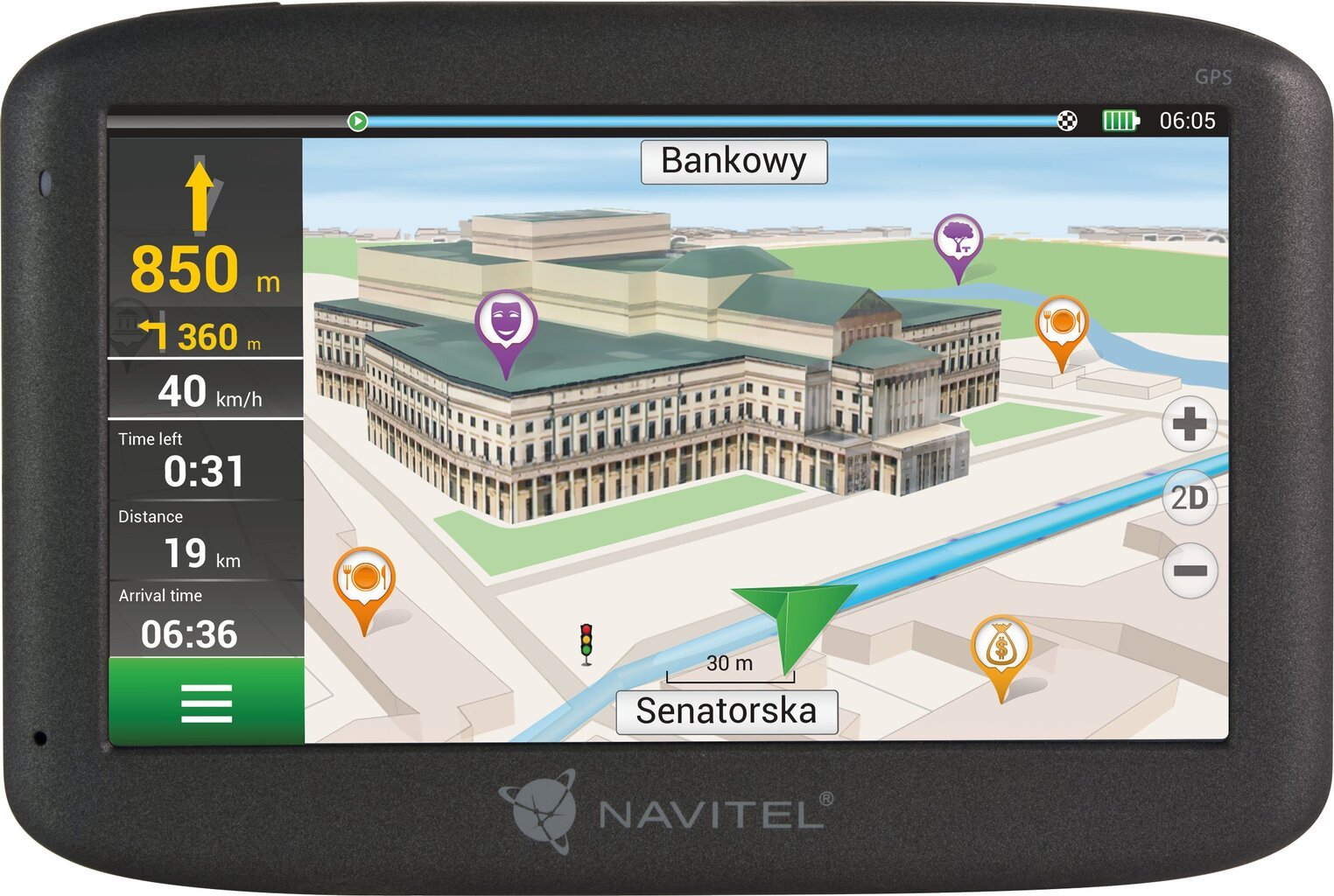 GPS imtuvas Navitel E500 PND цена и информация | GPS navigacijos | pigu.lt