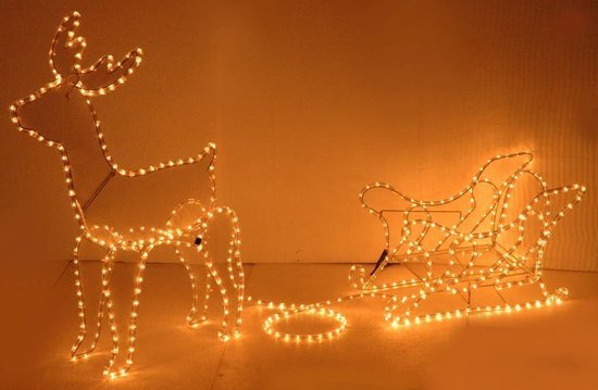 Šviečianti dekoracija Elnias su rogėmis, 504 LED kaina ir informacija | Kalėdinės dekoracijos | pigu.lt