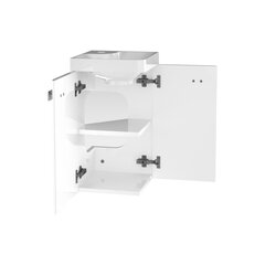 Шкафчик для ванной с раковиной Corner, белый цена и информация | Шкафчики для ванной | pigu.lt