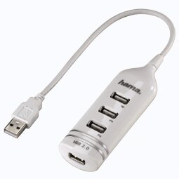 Hama USB 2.0 Hub 1:4 kaina ir informacija | Adapteriai, USB šakotuvai | pigu.lt