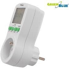 Skaitmeninis laikmačio jungiklis Rozetė GreenBlue GB107 kaina ir informacija | Elektros jungikliai, rozetės | pigu.lt