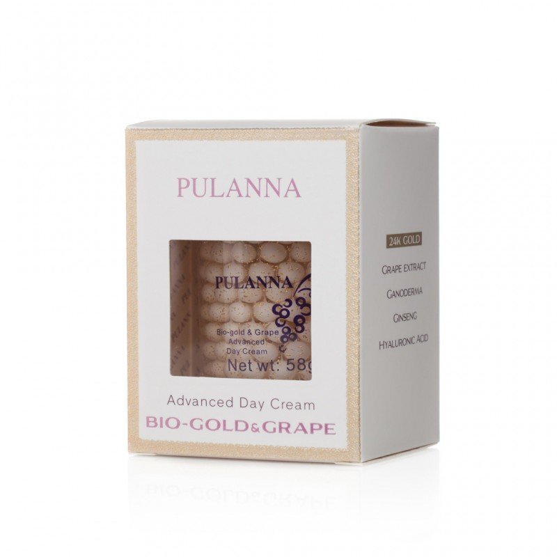 Naktinis kremas brandžiai odai su bio-auksu ir vynuogių ekstraktu Pulanna 58 g kaina ir informacija | Veido kremai | pigu.lt