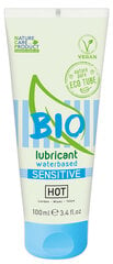 Vandens pagrindo lubrikantas Hot Bio Sensitive, 100 ml kaina ir informacija | HOT Apsauginės, dezinfekcinės, medicininės prekės | pigu.lt