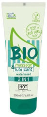 Ekologiškas vandens pagrindo lubrikantas Hot Bio Massage & Lubricant, 200 ml kaina ir informacija | HOT Apsauginės, dezinfekcinės, medicininės prekės | pigu.lt