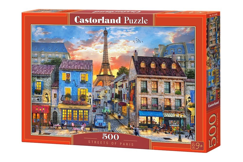 Dėlionė Puzzle Castorland Streets of Paris, 500 dalių цена и информация | Dėlionės (puzzle) | pigu.lt