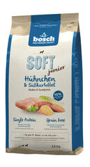 Bosch Petfood Plus HPC Soft+ Junior Chicken (vieno baltymo) 1kg kaina ir informacija | Sausas maistas šunims | pigu.lt