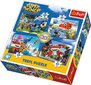 Dėlionių rinkinys Trefl 4 in 1 "Super Wings", 35+48+54+70 d. kaina ir informacija | Dėlionės (puzzle) | pigu.lt