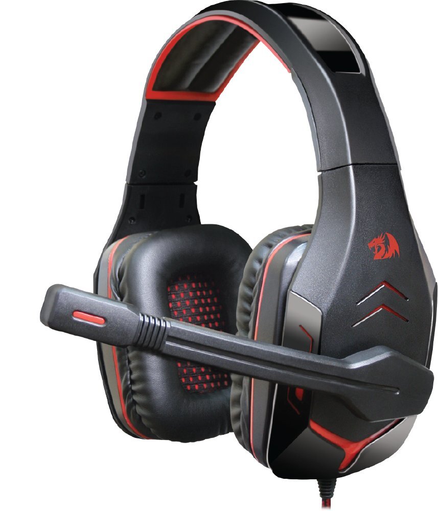 Gaming headset Redragon Redragon Excidium red + black, cable 2,2 m kaina ir informacija | Ausinės | pigu.lt
