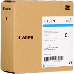 Canon Ink PFI-307 Cyan (9812B001) kaina ir informacija | Kasetės rašaliniams spausdintuvams | pigu.lt