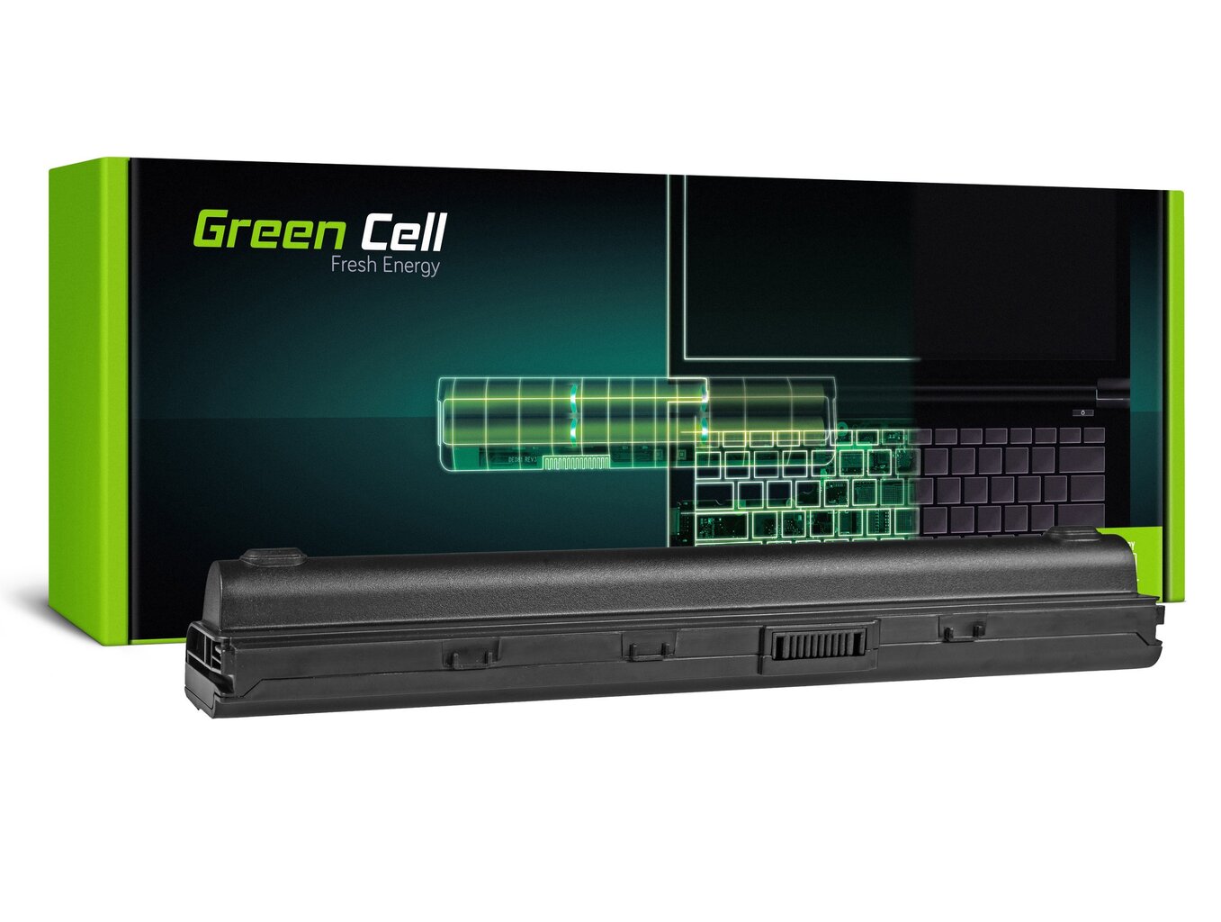 Green Cell Laptop Battery for Asus K52 K52J K52F K52JC K52JR K52N X52 X52J A52 A52F kaina ir informacija | Akumuliatoriai nešiojamiems kompiuteriams | pigu.lt