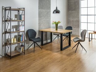 Стол Signal Meble Umberto, 150x90x75 см, черный/цвет дуба цена и информация | Кухонные и обеденные столы | pigu.lt