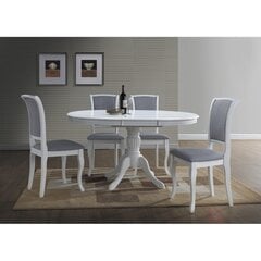 2-jų kėdžių komplektas Signal Meble Mnsc, baltas/pilkas kaina ir informacija | Virtuvės ir valgomojo kėdės | pigu.lt
