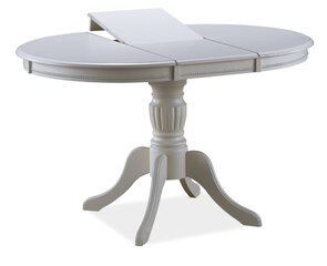 Išskleidžiamas stalas Signal Meble Olivia, kreminis kaina ir informacija | Virtuvės ir valgomojo stalai, staliukai | pigu.lt