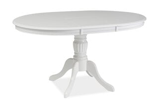 Расширяемый стол Olivia, белый цена и информация | Кухонные и обеденные столы | pigu.lt
