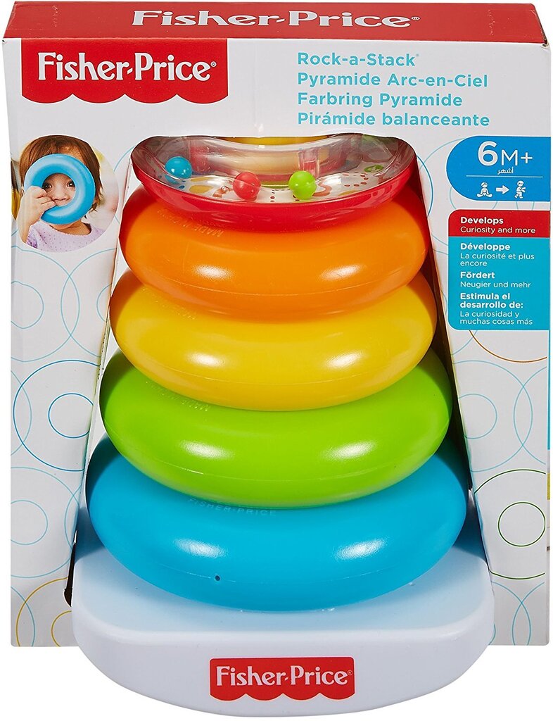 Rūšiuokl ir statyk Fisher Price kaina ir informacija | Žaislai kūdikiams | pigu.lt