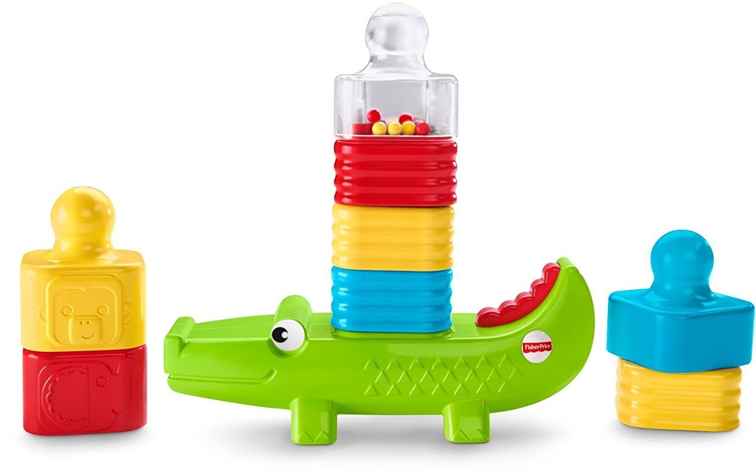 Krokodilas su kaladėlėmis Fisher Price цена и информация | Žaislai kūdikiams | pigu.lt