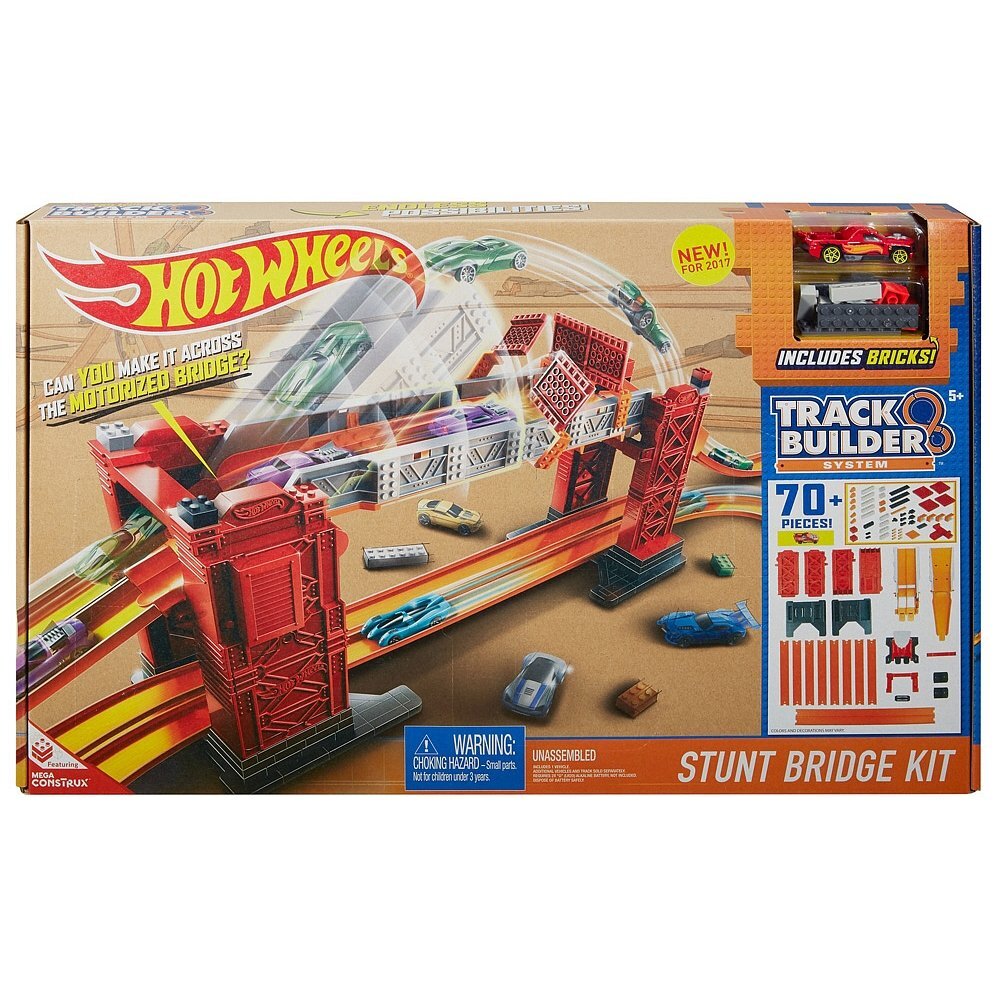 Rinkinys Hot Wheels Track Builder Motorizuotas tiltas, DWW97 kaina ir informacija | Žaislai berniukams | pigu.lt