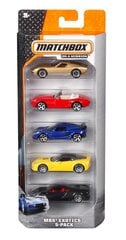 Automobilių rinkinys Matchbox, 5 vnt. kaina ir informacija | Žaislai berniukams | pigu.lt