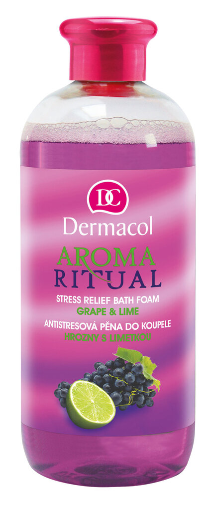 Vonios putos Dermacol Aroma Ritual Grape and Lime, 500ml kaina ir informacija | Dušo želė, aliejai | pigu.lt