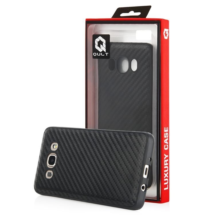 Qult Luxury Carbon Back Case kaina ir informacija | Telefono dėklai | pigu.lt