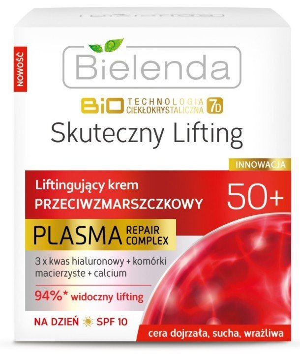 Stiprios koncentracijos atstatomasis naktinis veido kremas nuo raukšlių Bielenda Biotechnologia Ciekłokrystaliczna 7D 50+ 50 ml kaina ir informacija | Veido kremai | pigu.lt