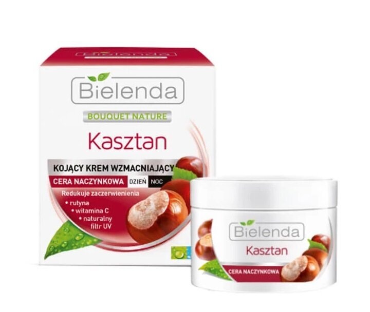 Raminamasis dieninis ir naktinis veido kremas su kaštonais Bielenda Bouquet Nature 50 ml цена и информация | Veido kremai | pigu.lt