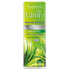 Depiliacinis kremas jautriai odai Bielenda Vanity Aloes 100 ml kaina ir informacija | Depiliacijos priemonės | pigu.lt