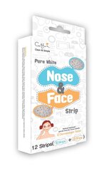 Veido ir nosies porų valymo juostelės Cettua Pure White 12 vnt kaina ir informacija | Veido kaukės, paakių kaukės | pigu.lt