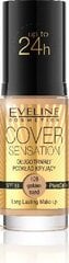 Makiažo pagrindas Eveline Cover Sensation nr 109 Golden Sand, 30ml kaina ir informacija | Makiažo pagrindai, pudros | pigu.lt