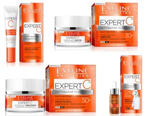 Jauninamasis naktinis veido serumas su vitaminu C Eveline Expert C 18 ml цена и информация | Сыворотки для лица, масла | pigu.lt