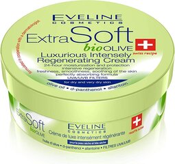 Регенеративный крем с оливковым маслом для сухой кожи Eveline Extra Soft 200 мл цена и информация | Кремы, лосьоны для тела | pigu.lt