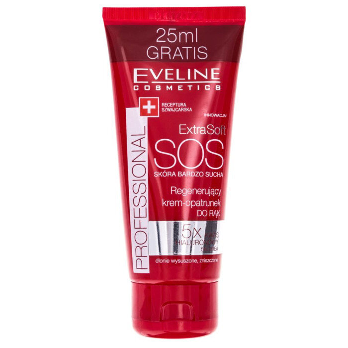 Rankų kremas Eveline Extra Soft SOS, 100 ml kaina ir informacija | Kūno kremai, losjonai | pigu.lt