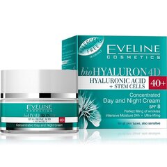 Regeneruojamasis veido kremas su bio-hialuronu Eveline Hyaluron Expert 40+ 50 ml цена и информация | Кремы для лица | pigu.lt