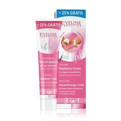 Depiliacinis kremas pažastų ir bikini srities plaukeliams šalinti Eveline Just Epil 3in1, 125 ml kaina ir informacija | Eveline Cosmetics Kvepalai, kosmetika | pigu.lt