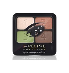 Тени Eveline Cosmetics Quattro 08  5,2 г цена и информация | Тушь, средства для роста ресниц, тени для век, карандаши для глаз | pigu.lt