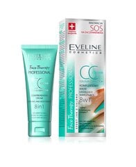 CC Крем для лица Eveline Face Therapy SOS 8in1 30 мл цена и информация | Кремы для лица | pigu.lt