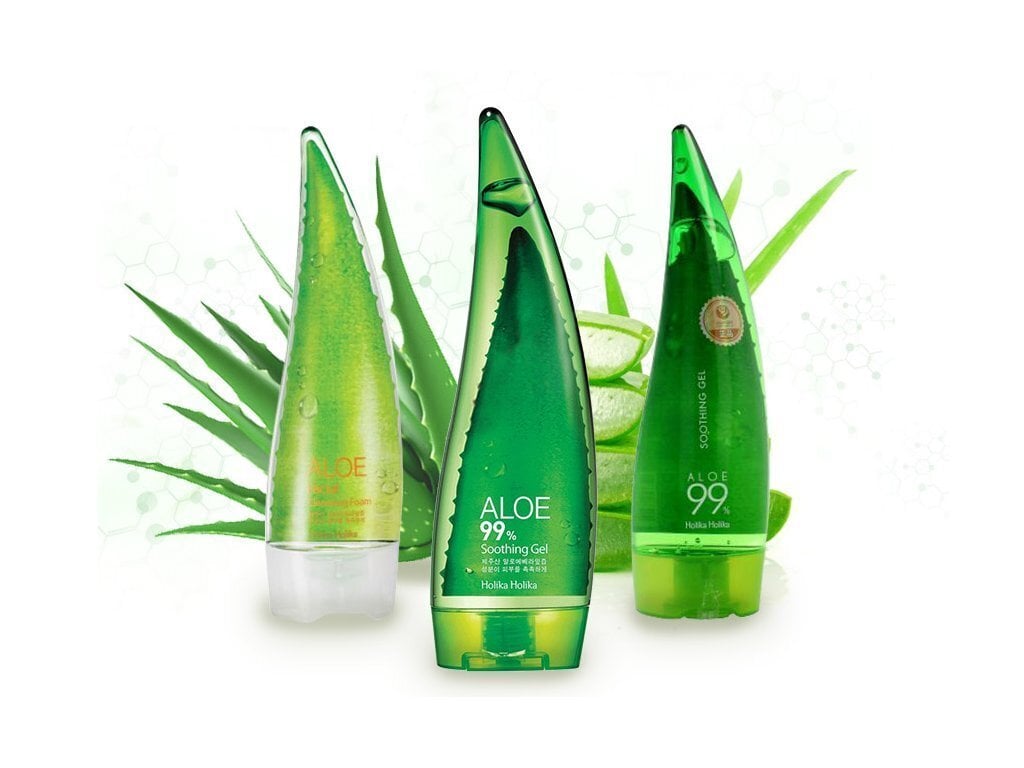 Kosmetikos rinkinys Holika Holika Aloe Face&Body Care: veido valymo putos 55 ml + raminamoji dušo želė 55 ml + raminamoji želė 55 ml цена и информация | Veido prausikliai, valikliai | pigu.lt