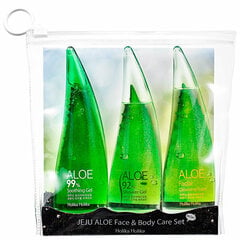 Kosmetikos rinkinys Holika Holika Aloe Face&Body Care: veido valymo putos 55 ml + raminamoji dušo želė 55 ml + raminamoji želė 55 ml kaina ir informacija | Holika Holika Kvepalai, kosmetika | pigu.lt